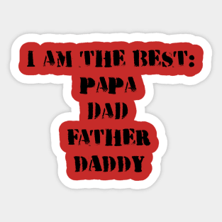 Fathers Day T Sticker